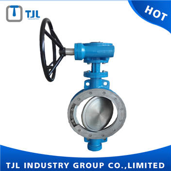 Eccentric Butterfly Valve Application In Industry With Worm Gear