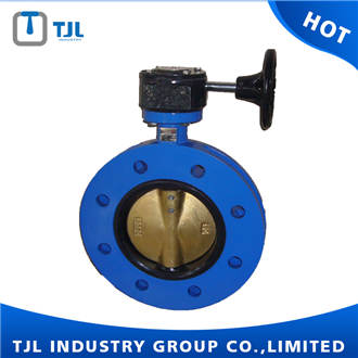 Flange Center Line Wafer Butterfly Valve With Pin