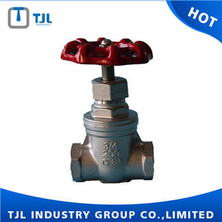 200PSI CF8M Threaded Gate Valve