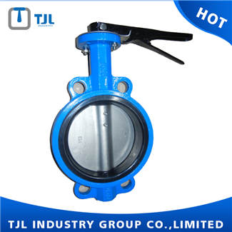 Handle Rubber Seated Wafer Type Butterfly Valve