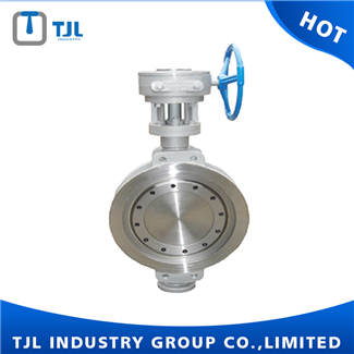 4 Inch Wafer Triple Eccentric Butterfly Valve BS EN558 With Worm Gear
