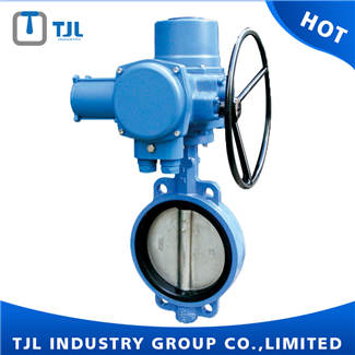 DN100 Wafer Type Butterfly Valve With Electric Actuator