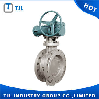 Dn600 Flange Triple Eccentric Butterfly Valve With Worm Gear