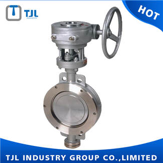 Wafer Multi-layer Metal Seal Butterfly Valve With Worm Gear