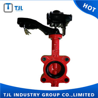 Lug Type DN50 Butterfly Valve Hand Lever Signal