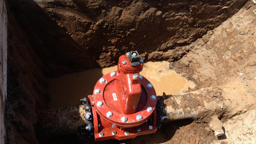install the valve under ground