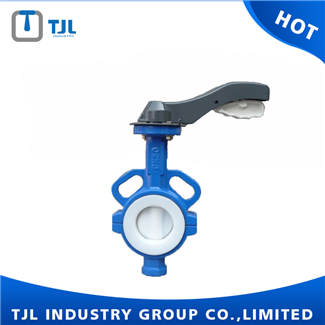 Aluminum Hand Lever PTFE Seated Butterfly Valve