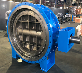 DN1500 Triple eccentric butterfly valve for Brazil project