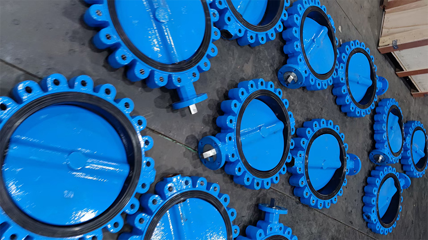 Lug butterfly valve has been produced and exported to Spain